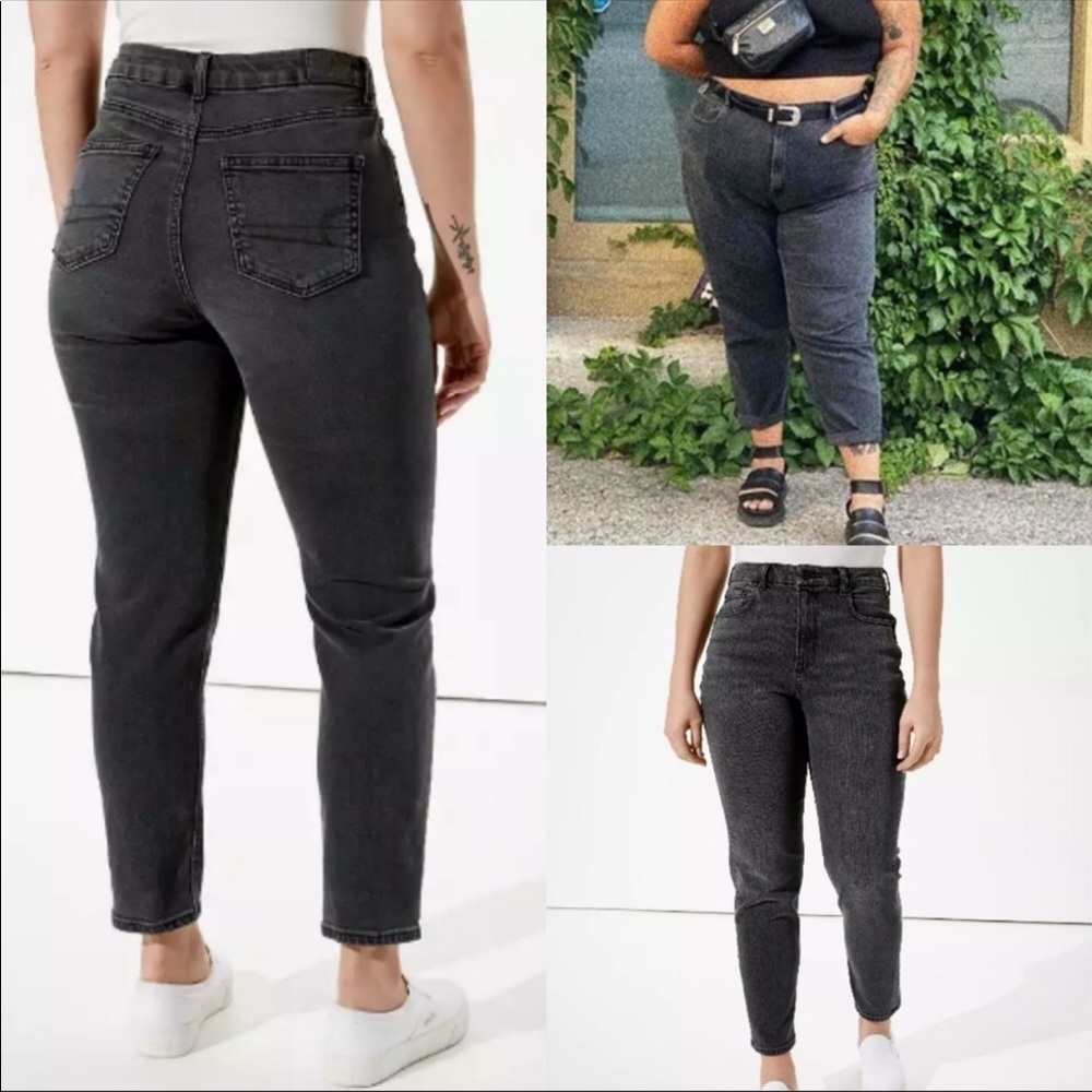 AE Black Mom Jeans